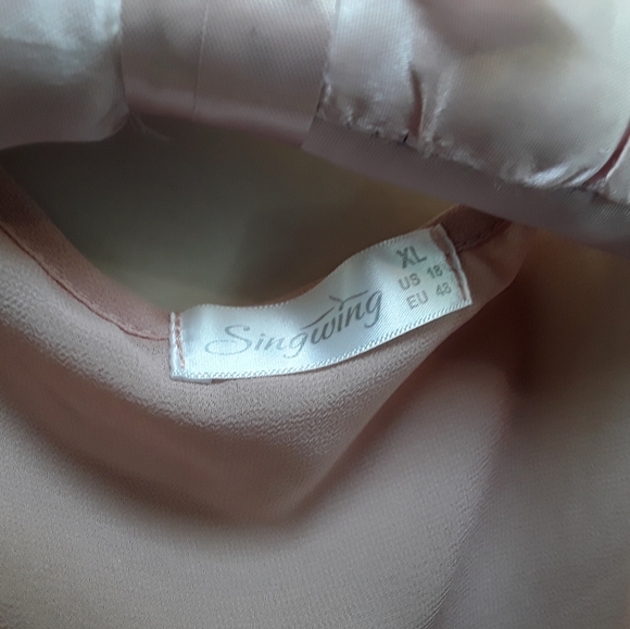 Vintage Singwing Pink Blouse xl - Picture 4 of 8